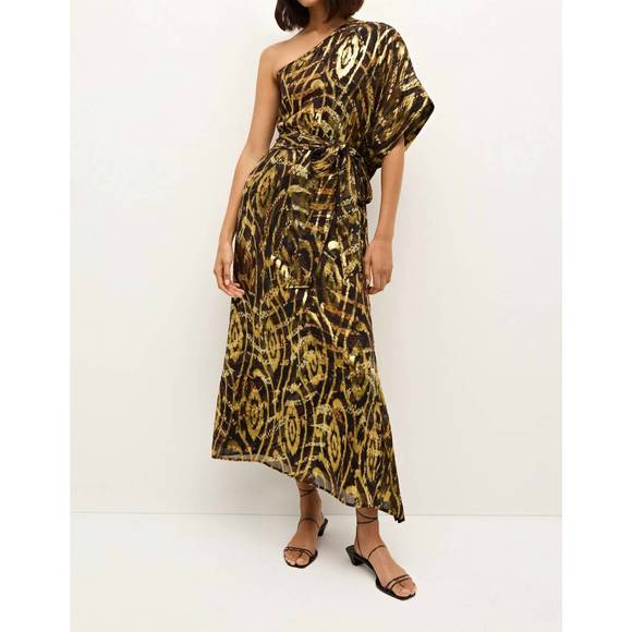 NEW MARIE OLIVER farrow dress in gold - Picture 1 of 3